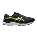 ASICS: Men's Gel-Cumulus 24 Running Shoes - Black/Hazard Green (Size: 10.5 US)