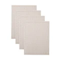 Maxwell & Williams: Table Accents Leather Look Alligator Coaster Set - White (10x10cm)