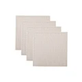 Maxwell & Williams: Table Accents Leather Look Alligator Coaster Set - White (10x10cm)
