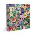 eeBoo: Hummingbirds and Gems (1000pc Jigsaw) Board Game