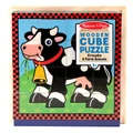 Melissa & Doug: Wooden Cube Puzzle - Farm
