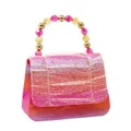 Pink Poppy - Butterfly Ruched Sparkle Hard Handbag