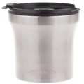 Oasis: Insulated Stainless Steel Plunger Travel Cup - Silver (350ml) - D.Line