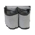 Storfex: Suitcase Armrest Storage Bag With Cup Holders - Grey