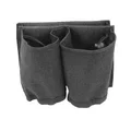 Storfex: Suitcase Armrest Storage Bag With Cup Holders - Black