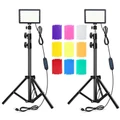 Photography Video Lighting Kit with Adjustable Tripod Stand