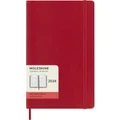 Moleskine: 2024 Diary Large Soft Cover 12 Month Daily - Scarlet Red