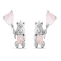 Care Bears X Girls Crew: Love-a-Lot Bear Earrings (Silver)