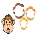 Coloured Monkey Cookie Cutters - Dunedin Stainless Steel (d.line)