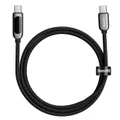 Baseus: 2m Digital Display Fast Charging Cable Type-C/Type-C (Black)