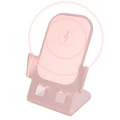 Aluminium Alloy Cell Phone Stand Wireless Charger - Pink