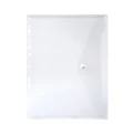 Marbig: Binder Pocket with Button Closure - Clear