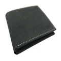 Amos Leather Wallet w/ID Pocket - Black