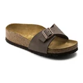 Birkenstock Madrid Birko-Flor Birkibuc Narrow Fit Sandal (Mocca, Size 38 EU)