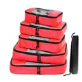 STORFEX Travel Storage Bags - Red (5 Piece Set)