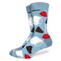 Good Luck Socks: Poop & Plungers Mens Socks - (Size 8-13)