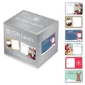 Self Adhesive Christmas Gift Labels - Silver (Box of 80)