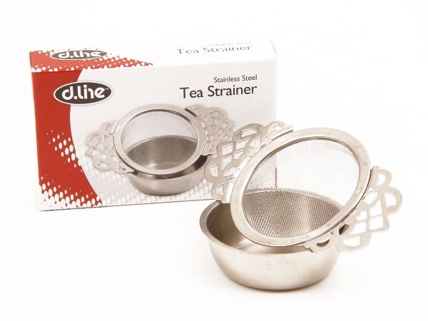 Stainless Steel Vintage Tea Strainer with Drip Bowl - D.Line