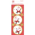 Image Gallery: Christmas Gift Stickers - Santas (Pack of 18)