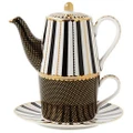 Maxwell & Williams: Teas & C's Regency Tea for One With Infuser - Black (340ml)
