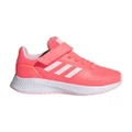 Adidas Girls' Runfalcon 2.0 Running Shoes - Acid Red/White/Clear Pink (Size 13.5k US)