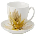 Maxwell & Williams: Royal Botanic Gardens Australian Orchids Cup & Saucer - Yellow (240ml)