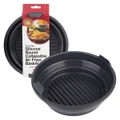 Daily Bake: Silicone Round Collapsible Air Fryer Basket - Charcoal (22cm) - D.Line