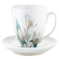 Maxwell & Williams: Royal Botanic Gardens Australian Orchids Cup & Saucer - White (240ml)
