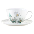Maxwell & Williams: Royal Botanic Gardens Australian Orchids Cup & Saucer - White (240ml)