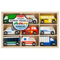 Melissa & Doug: Wooden Town - Vehicles Set