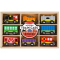 Melissa & Doug: Wooden Train Cars
