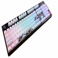 KBParadise V100 RGB Gateron G Pro Brown 100% Hot Swappable Mechanical Keyboard Black Great Wave