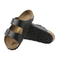 Birkenstock: Arizona Natural Leather Sandal (Black, Size 37 EU)