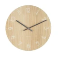 Karlsson: Light Wood Clock (Small)