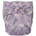 Nestling: Sassy Snap Nappy Cover - Lilac Bunnies