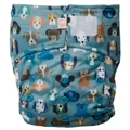 Nestling: Sassy Simple Nappy Cover - All the Dogs