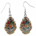 Harry Potter Earrings - Hogwarts Crest (silver plated)