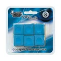 Formula Sports Pioneer Blue Cue Chalk - 6 Piece Blister Pack