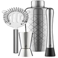 Maxwell & Williams: Cocktail & Co Lafayette Cocktail Set - Silver (4pc Set)