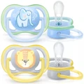 Avent: Ultra Air Pacifier - Blue 2 Pack (0-6m)