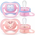 Avent: Ultra Air Pacifier - Pink 2 Pack (0-6m)