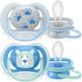 Avent: Ultra Air Pacifier - Blue 2 Pack (6-18m)