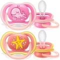 Avent: Ultra Air Pacifier - Pink 2 Pack (6-18m)