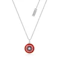 Couture Kingdom: Marvel - Captain America Shield Enamel Necklace (Silver)