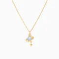 Girls Crew: Blue Jupiter Necklace (Gold Chain)