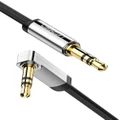 UGREEN 3.5mm Male to 3.5mm Male Straight to Angle Flat Cable (2M)