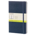 Moleskine: Classic Large Hard Cover Notebook Plain - Sapphire Blue