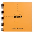 Rhodia Reverse Book Spiral 210X210Mm Dotted Orange