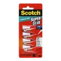 Scotch: Adhesive AD114 Super Glue One Drop - 4 Tubes/0.5g per tube