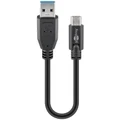 Goobay: USB-C to USB-A Cable (0.15m) - Black